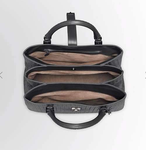Bottega Veneta Nappa Leather Shoulder Handbag 7453 Black